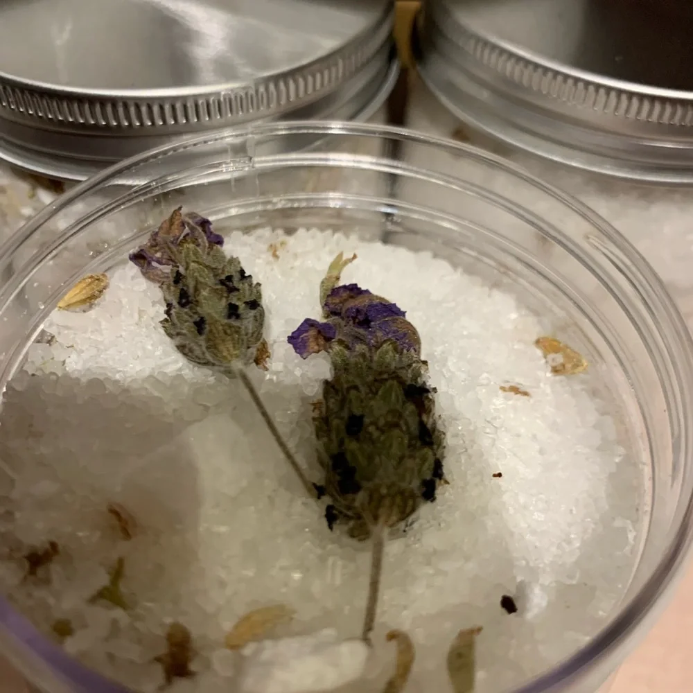 Lavender Dead Sea Salt and Epson Salt Soak with my Homegrown Lavender - Picture 6 of 15